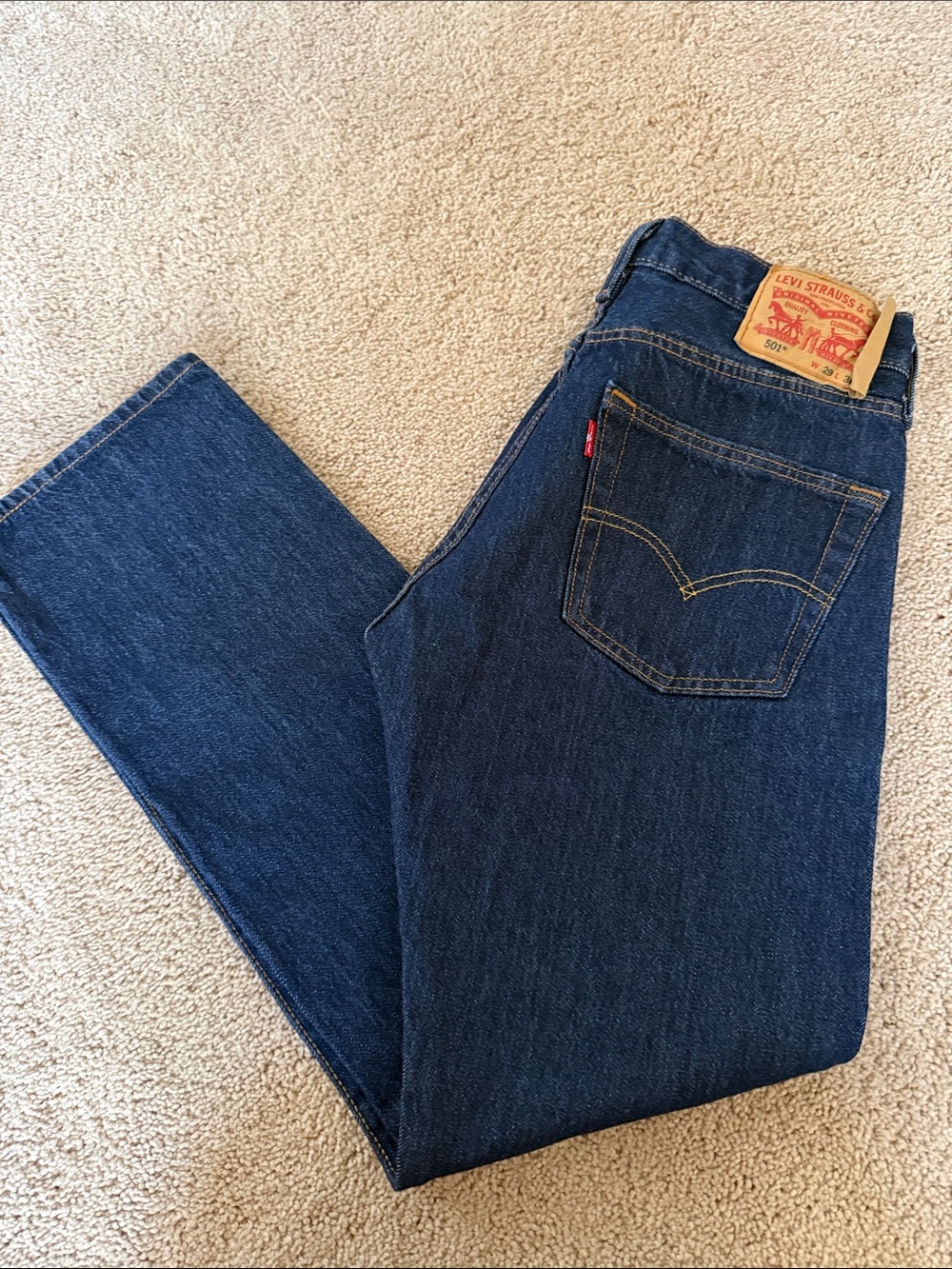 Levi's Men's Classic Straight Jeans in Dark Blue